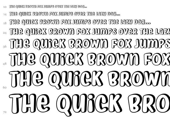 Myfrida font waterfall